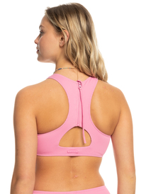 roxy, Roxy Active Rib Crop Bikini Top, CYCLAMEN (mgj0) ROXY ACTIVE SD RIB CROP TOP ERJX304966