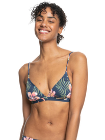 roxy, Roxy Into The Sun - Tiki-Tri-Bikinioberteil für Frauen, MOOD INDIGO TROPICAL DEPHT (bsp6) Roxy Into The Sun - Tiki Tri Bikini Top for Women ERJX304971
