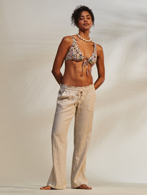 4 Printed Beach Classics - Haut de bikini bralette pour Femme Bleu ERJX304979 Roxy