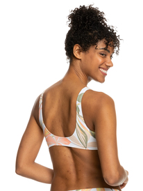 roxy, Printed Beach Classics Bralette Bikini Top, BRIGHT WHITE SUBTLY SALTY FLAT (wbb9) Printed Beach Classics - Bralette Bikini Top for Women ERJX304979