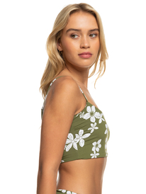 1 Retro Revo - Top de Bikini Reversible. para Mujer Verde ERJX304984 Roxy