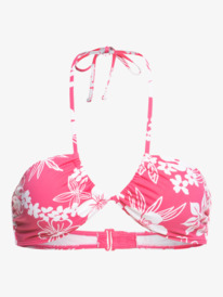12 Printed Beach Classics Triangle Bikini Top Pink ERJX305009 Roxy