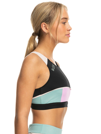 1 Roxy Active - Crop-Bikinioberteil für Frauen Schwarz ERJX305077 Roxy