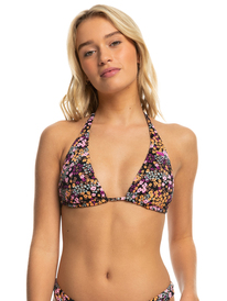 roxy, Printed Beach Classics - Reggiseno Bikini Tiki Tri da Donna, ANTHRACITE FLORAL DAZE (kvj8) PT BEACH CLASSICS TIKI ELONGAT ERJX305080