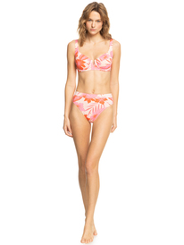 3 Womens Printed Beach Classics D-Cup Bikini Top Orange ERJX305084 Roxy