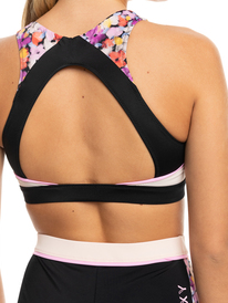 10 Roxy Active Crop Bikini Top Multicolor ERJX305136 Roxy