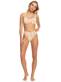 2 Floraldelic - Bralette Bikini Top for Women Orange ERJX305143 Roxy