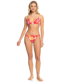 2 Sea Spray Classics  - Athletic Triangle Bikini Top for Women Red ERJX305145 Roxy