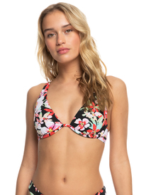 6 Womens Printed Beach Classics Underwired Separate Top Black ERJX305154 Roxy