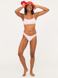 6 Womens Happy Terry Bralette Bikini Top Pink ERJX305165 Roxy