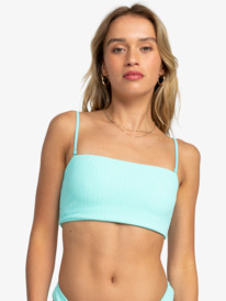 8 Womens Aruba Bandeau Bikini Top Blue ERJX305168 Roxy