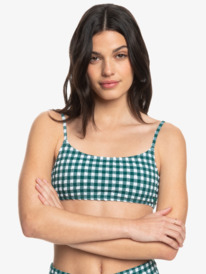 The Plaid Pulse - Bralette Bikini Top for Women  ERJX305176