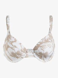 10 Hibiscus - Bikinitop met Cupmaat D voor Dames Brown ERJX305191 Roxy