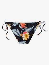 roxy, Dreaming Day - Braguita de Bikini con Lazadas Laterales Ajustables para Mujer, ANTHRACITE TROPICAL LOVE S (kvj6) Dreaming Day - Tie-Side Bikini Bottoms for Women ERJX403709