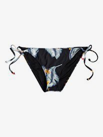 roxy, Dreaming Day - Braguita de Bikini con Lazadas Laterales Ajustables para Mujer, ANTHRACITE TROPICAL LOVE S (kvj6) Dreaming Day - Tie-Side Bikini Bottoms for Women ERJX403709