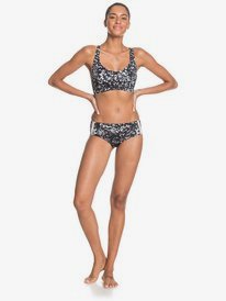 2 Roxy Fitness Shorty Bikini Bottoms Black ERJX404013 Roxy