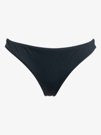 12 Solid Beach Classics Cheeky Bikini Bottoms Black ERJX404078 Roxy