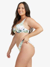 7 ROXY Bloom 2021 - Full Bikini Bottoms for Women White ERJX404105 Roxy