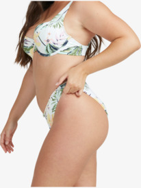 8 ROXY Bloom 2021 - Full Bikini Bottoms for Women White ERJX404105 Roxy