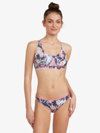 roxy, Женские плавки ROXY Fitness, MOOD INDIGO TROUBLE DOUBLE (bsp9) ROXY Fitness - Regular Bikini Bottoms for Women ERJX404123