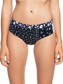 4 Womens Roxy Fitness Separate Bikini Pant Black ERJX404265 Roxy