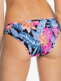 roxy, Tropical Oasis 2021 - Smocked Bikini Bottoms for Women, ANTHRACITE TROPICAL OASIS S (kvj5) Tropical Oasis 2021 - Smocked Bikini Bottoms for Women ERJX404280