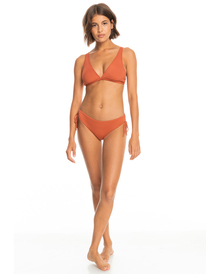 2 Beach Classics Hipster Bikini Bottoms Brown ERJX404290 Roxy