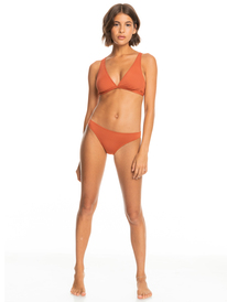 2 Beach Classics Moderate Bikini Bottoms Brown ERJX404292 Roxy