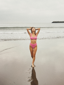 2 Rib Roxy Love The Shorey - Bas de bikini pour Femme Rose ERJX404328 Roxy
