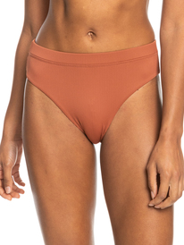 2 Womens Roxy Love The Shorey Bikini Bottoms Brown ERJX404328 Roxy