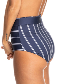 1 Womens Printed ROXY Love High Waist Bikini Bottoms Blue ERJX404374 Roxy