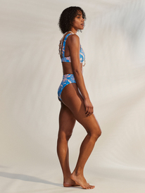 1 Womens Printed Roxy Love The Shorey Bikini Bottoms Blue ERJX404392 Roxy