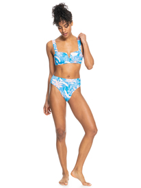 7 Womens Printed Roxy Love The Shorey Bikini Bottoms Blue ERJX404392 Roxy