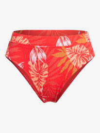 7 Seaside Tropics High-Waist Bikini Bottoms Red ERJX404396 Roxy