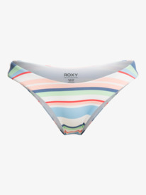 7 ROXY Line Up 2022 - Cheeky Bikinihose mit hohem Beinausschnitt für Frauen Weiss ERJX404412 Roxy