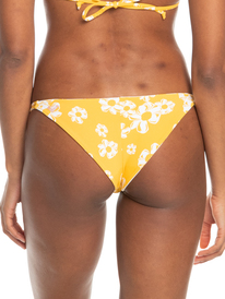 12 Flower Lover 2022 - Mutandina bikini reversibile con taglio cheeky da Donna Yellow ERJX404464 Roxy