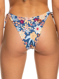 7 Printed Beach Classics Cheeky Side-Tie Bikini Bottoms Blue ERJX404486 Roxy