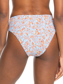 roxy, Womens Retro Isle Mid Waist Bikini Bottoms, CERULEAN RETRO ISLE (bfn5) RETRO ISLE HIGH LEG MID WAIST ERJX404507