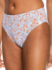 2 Womens Retro Isle Mid Waist Bikini Bottoms Blue ERJX404507 Roxy