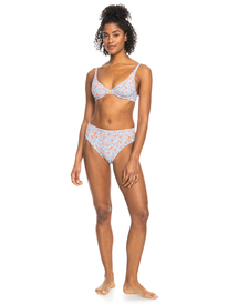 3 Womens Retro Isle Mid Waist Bikini Bottoms Blue ERJX404507 Roxy