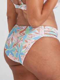 2 Roxy Love The Rocker Rib Knit Bikini Bottoms Green ERJX404513 Roxy