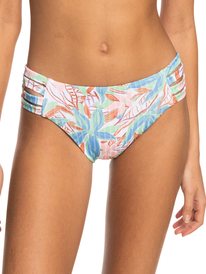 10 Roxy Love The Rocker Rib Knit Bikini Bottoms Green ERJX404513 Roxy