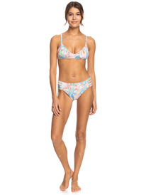 12 Roxy Love The Rocker Rib Knit Bikini Bottoms Green ERJX404513 Roxy