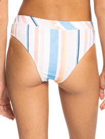 roxy, Womens Printed Beach Classics Moderate Bikini Bottoms, PEACH WHIP SAND STRIPPER (mek1) PT BEACH CLASSICS MOD HL MIDW ERJX404527