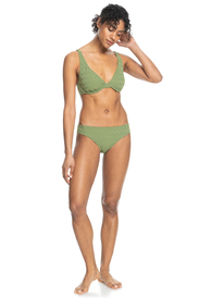 2 Current Coolness - Braguita de Bikini Hipster para Mujer Verde ERJX404554 Roxy