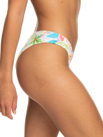 4 Retro Reversible Cheeky Bikini Bottoms White ERJX404562 Roxy