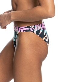 6 Roxy Active Sporty Bikini Bottoms Black ERJX404573 Roxy