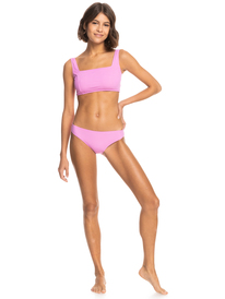 2 Roxy Active Rib Hipster Bot Bikini Bottoms Pink ERJX404575 Roxy