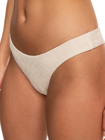 2 Current Coolness Cheeky Bikini Bottoms Beige ERJX404580 Roxy