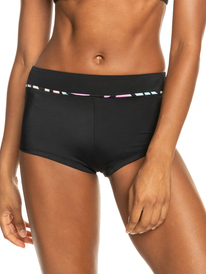 0 Roxy Active Shorty Bikini Bottoms Black ERJX404591 Roxy